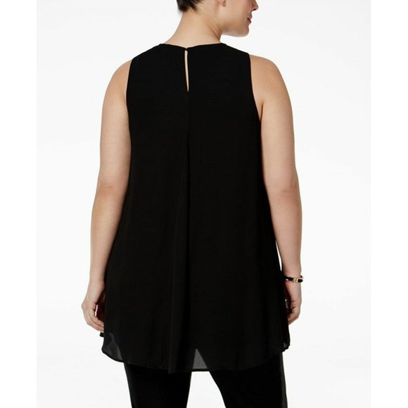 NWT Alfani Blossom Print Sleeveless High Low Top - Picture 2 of 6